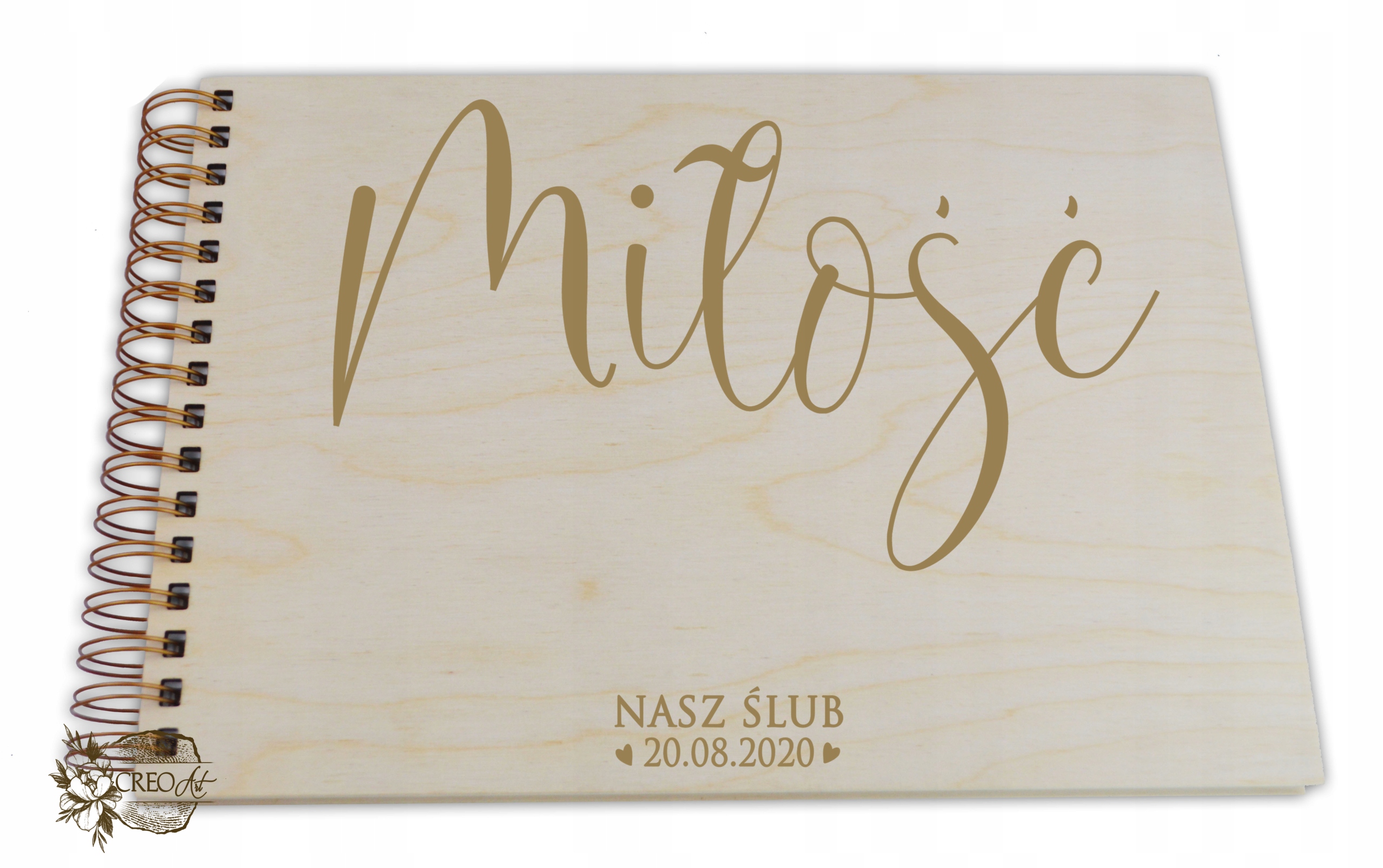 

Piękny Album drewniany na Prezent- Miłość