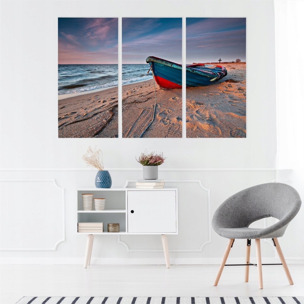 Vícedílný obraz Kuter W Rewie 3D Canvas 60x40