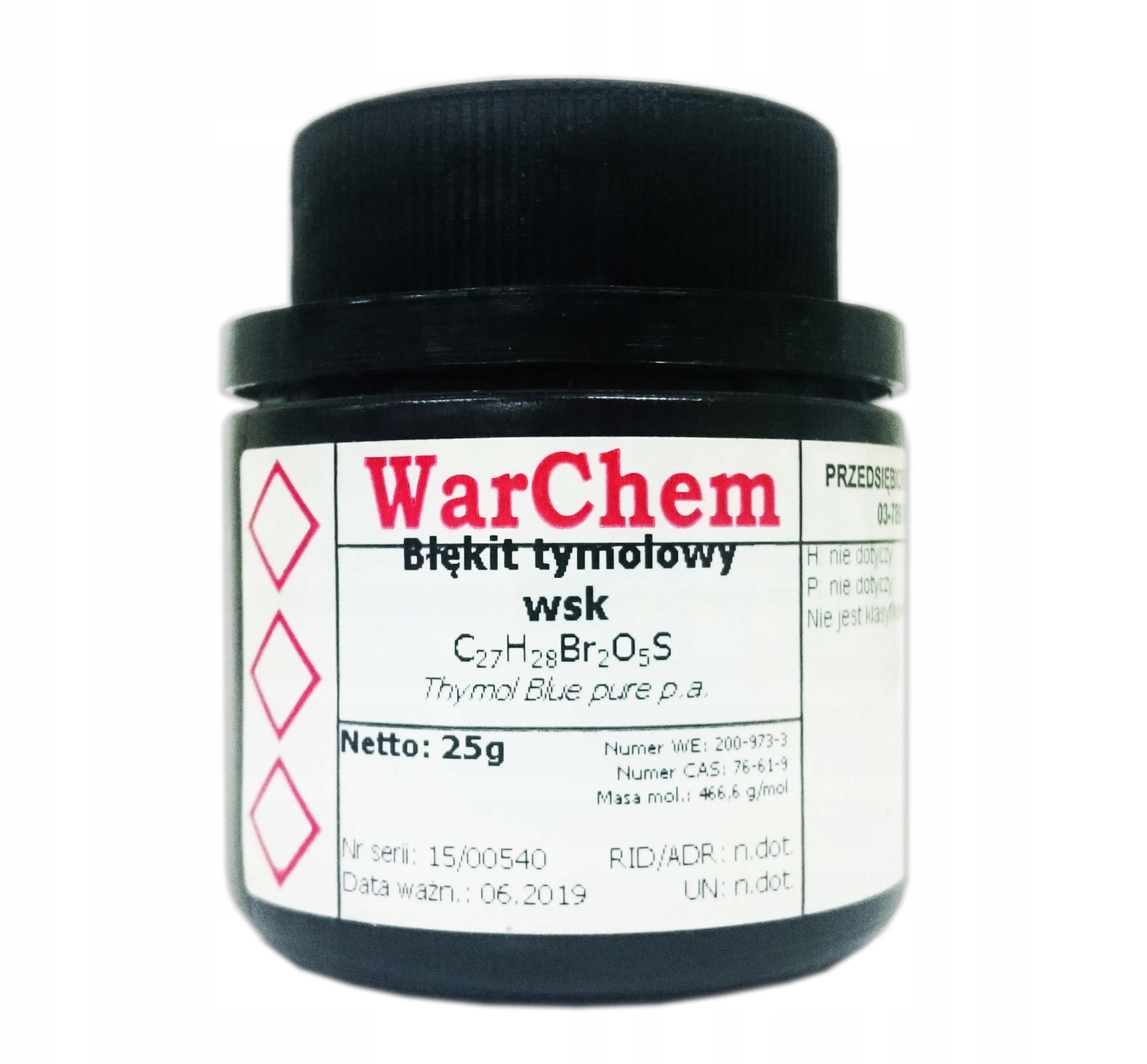 

Błękit Tymolowy wskaźnik 25g Warchem