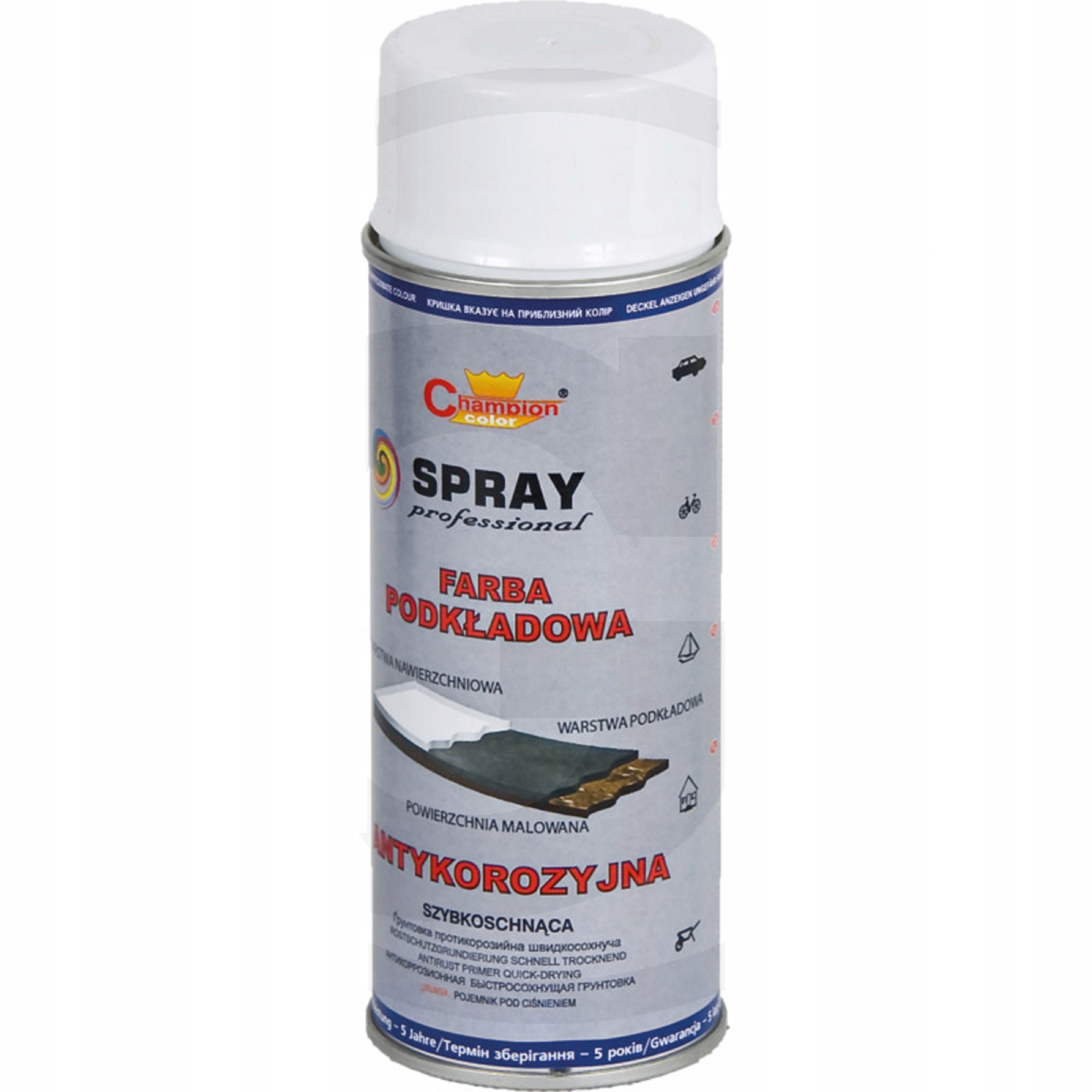 

Farba podkładowa biała w sprayu 400 ml