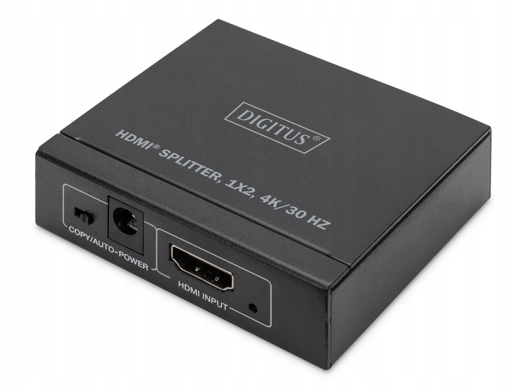 Rozdzielacz/Splitter Hdmi Digitus 2-portowy 4K/30Hz Edid HDCP1.4