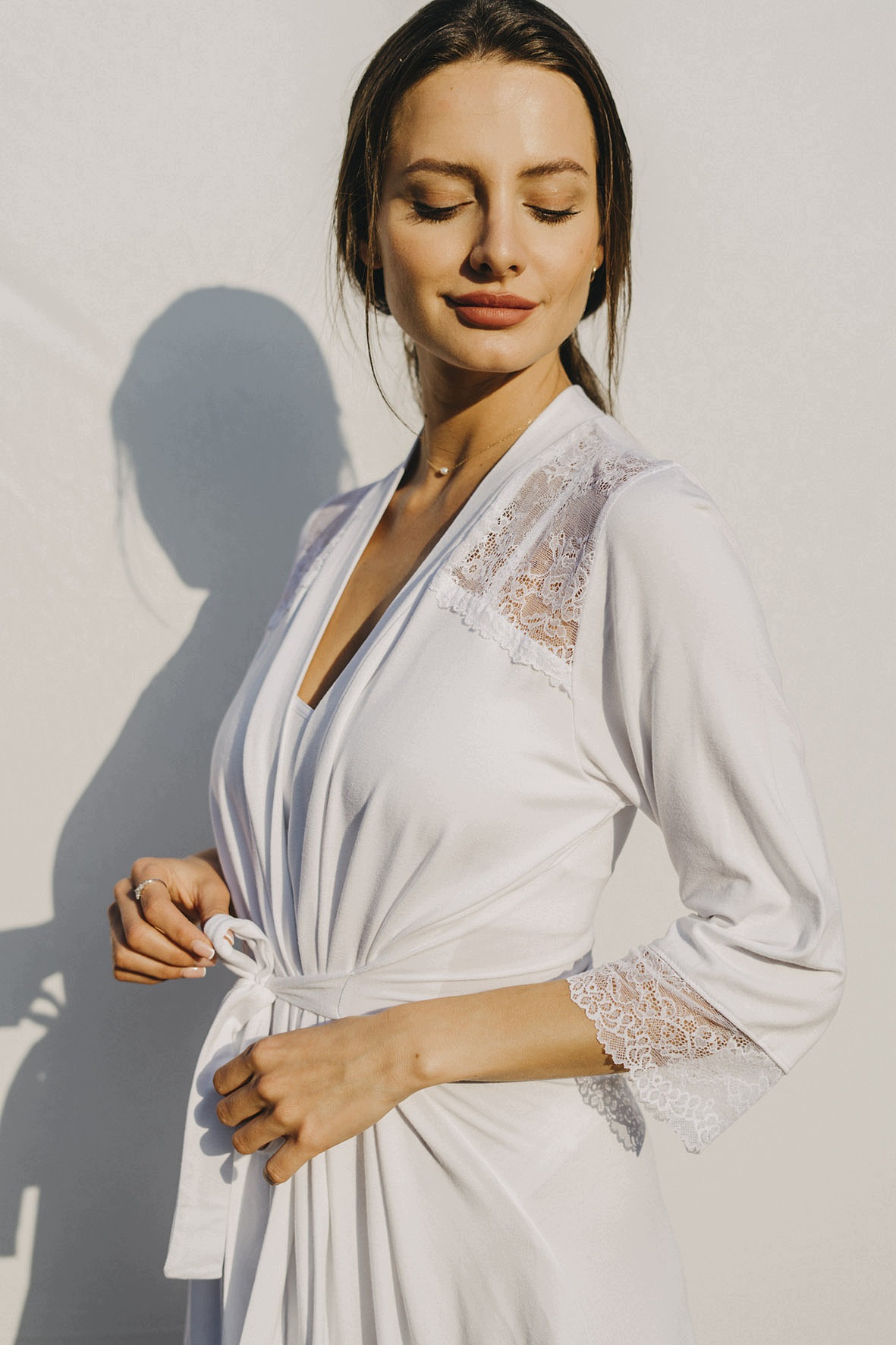 Mioora Župan Romantic bílá L/XL