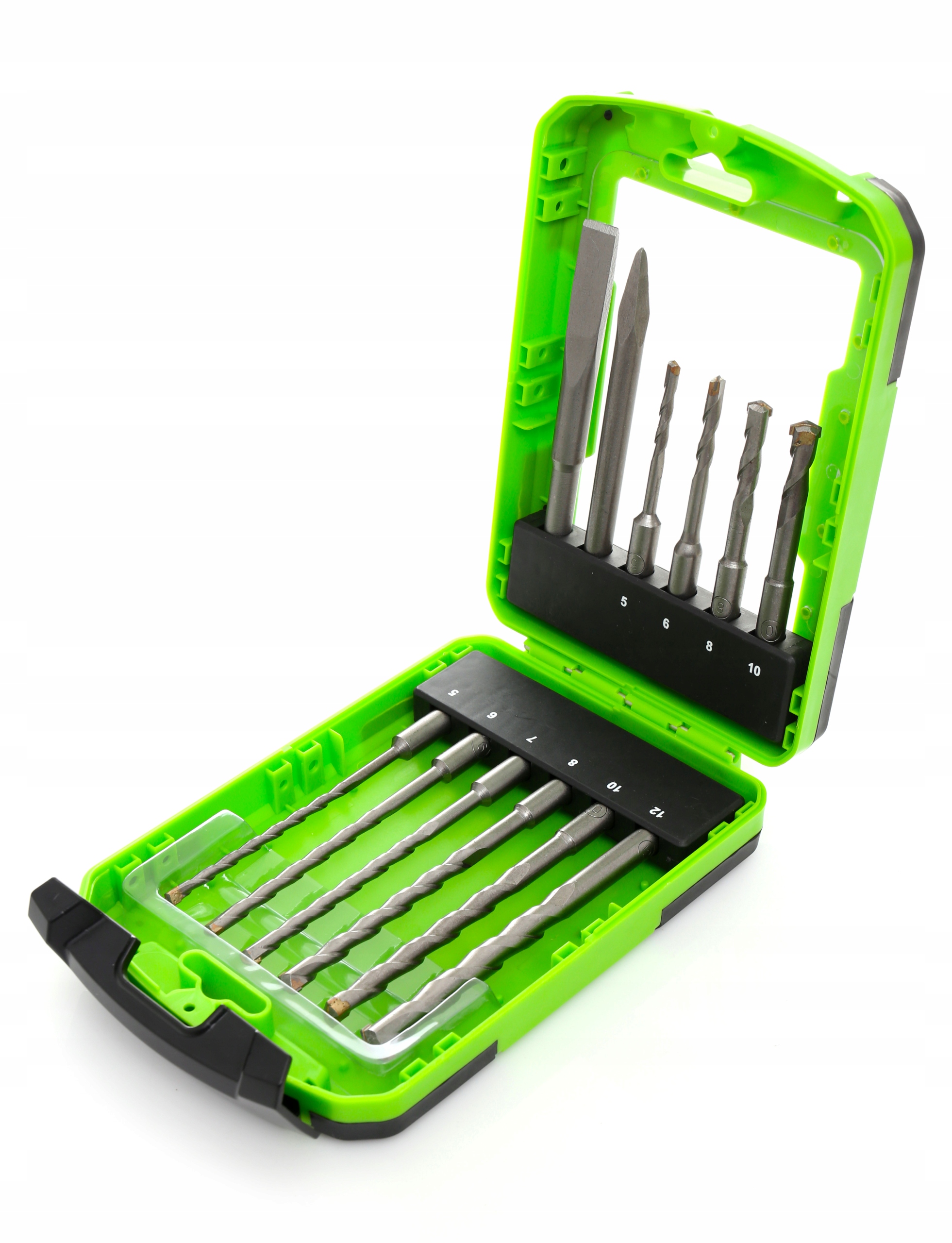 ZESTAW WIERTŁA DŁUTA SDS+ 12el SDS PLUS WALIZKA Liczba elementów zestawy