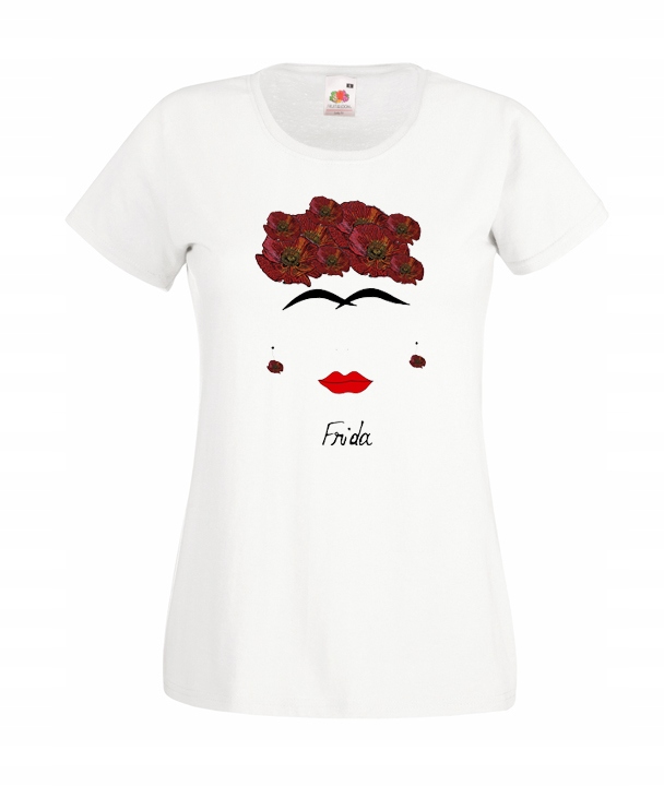 

Xs Koszulka Damska Frida Kahlo Kwiaty Meksyk Wzór