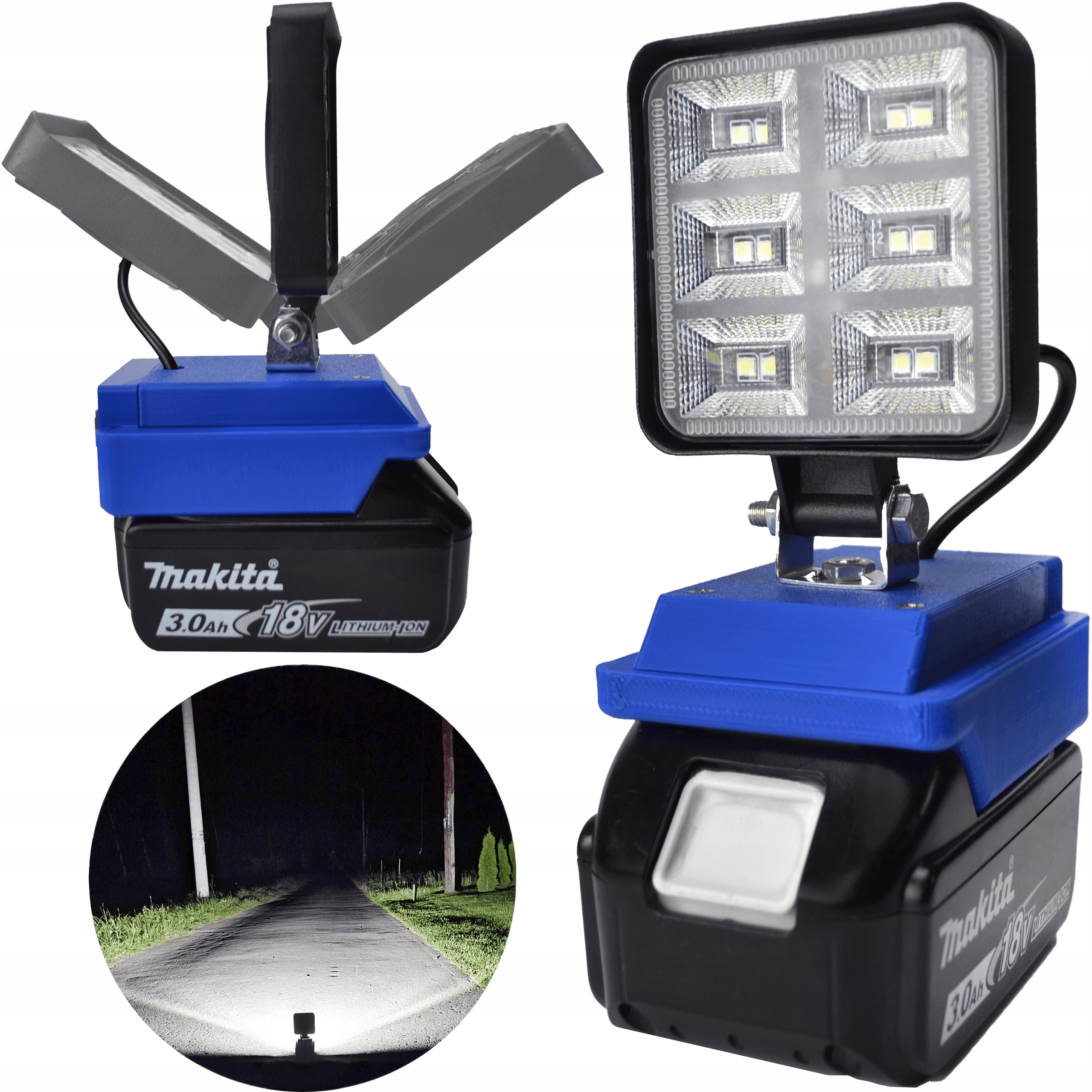 Lampa Pro Makita 18V Halogen Led Na Akumulátor