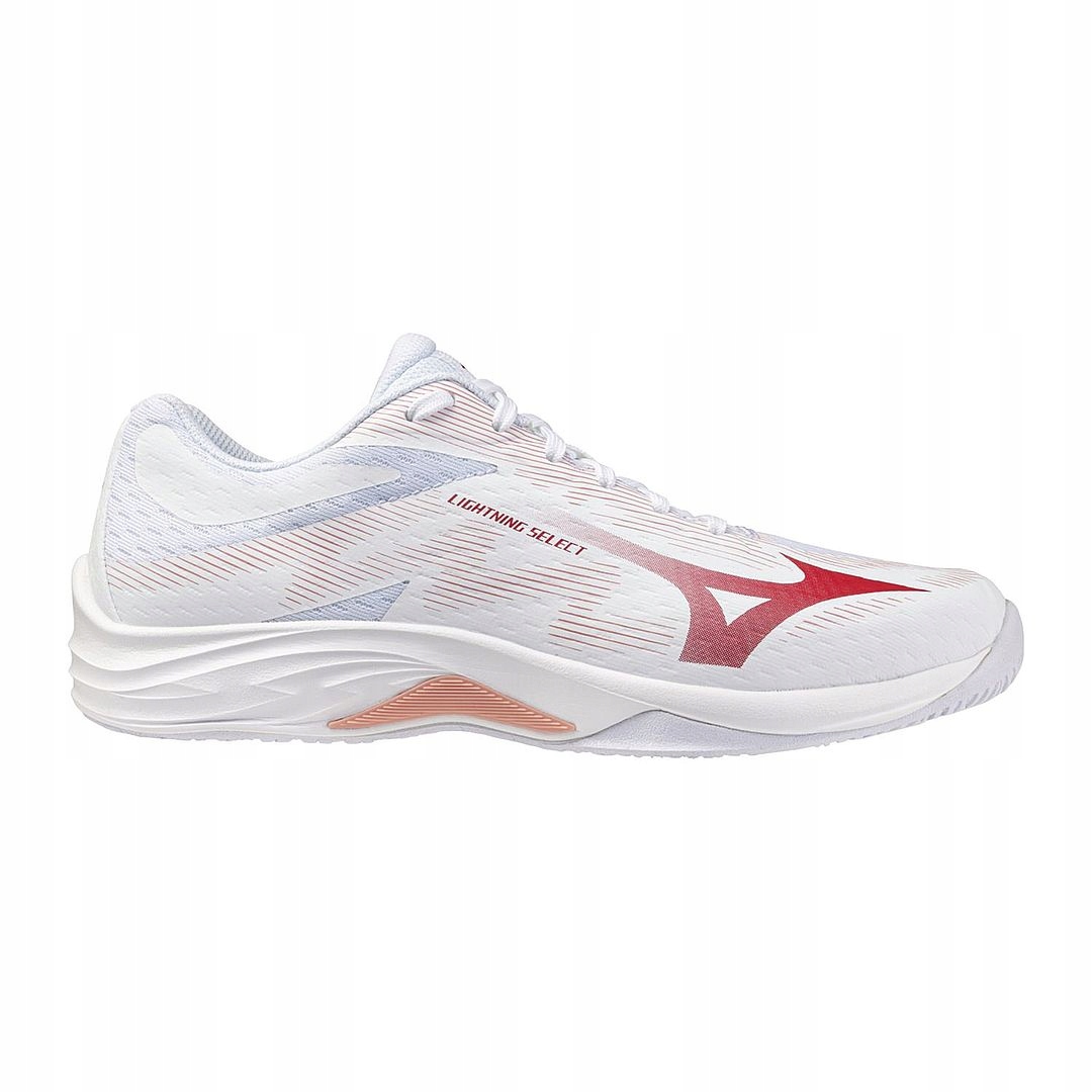Buty do siatkówki damskie Mizuno Lightning Select White/rose 40,5