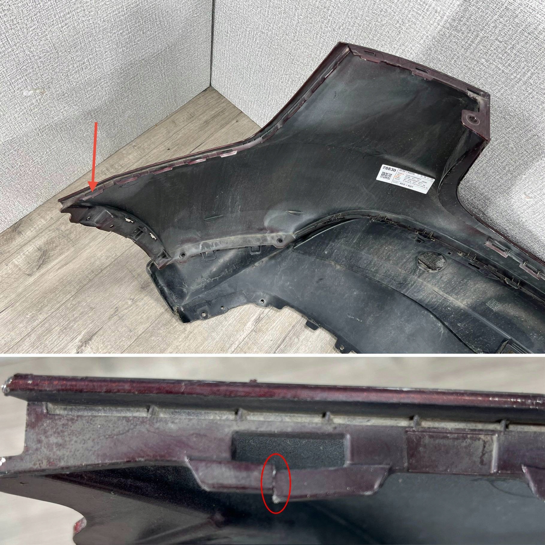 TESLA MODEL Y 2020-2025 bumper rear part 1487995-00-B