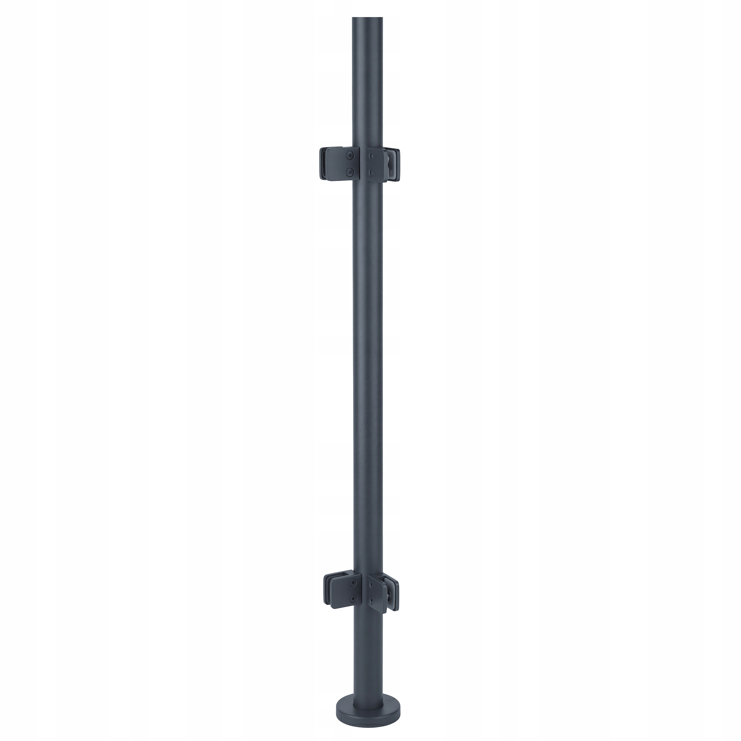 Rohový stĺpik 110 cm na sklenené zábradlie fi 42 Antracit 4 úchytky Loft