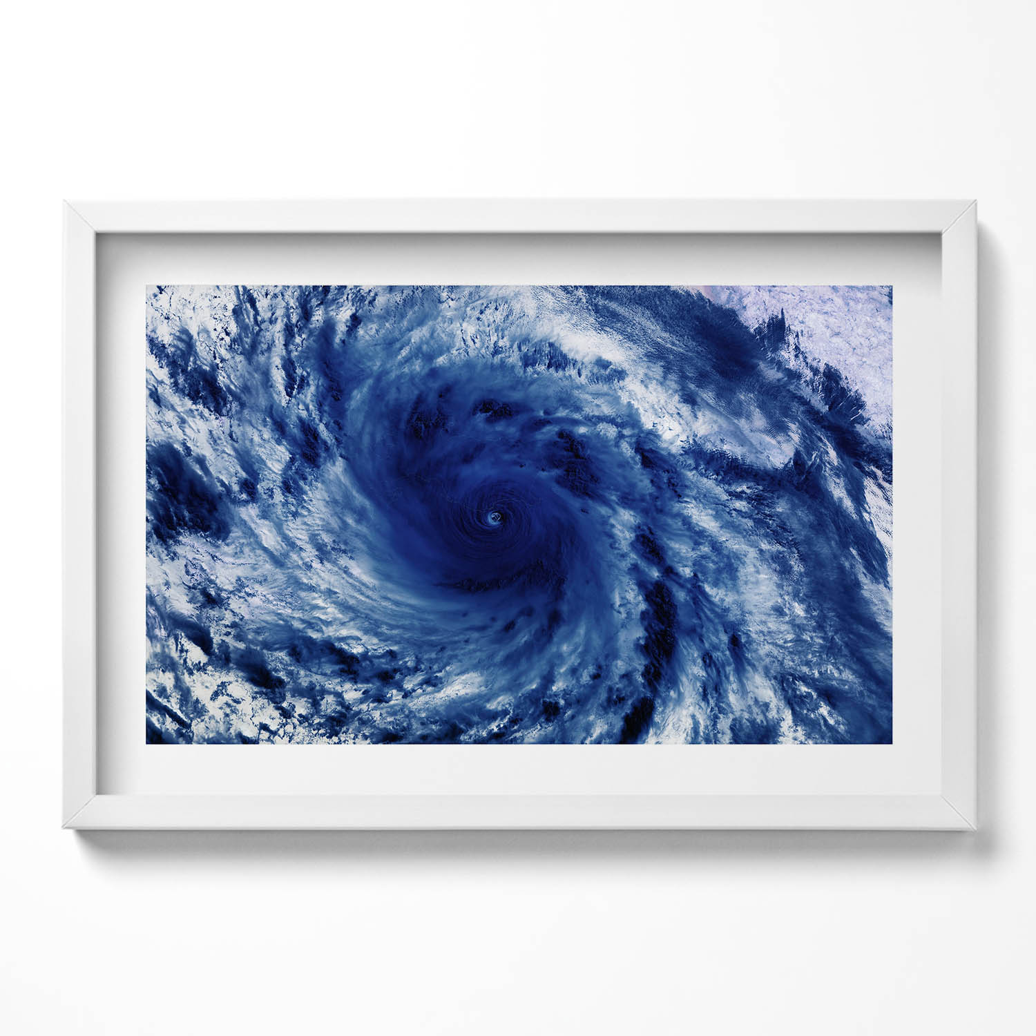 Dekorativní nástěnný obraz v rámu Foto Nasa Vír mraků z vesmíru 60x40 cm