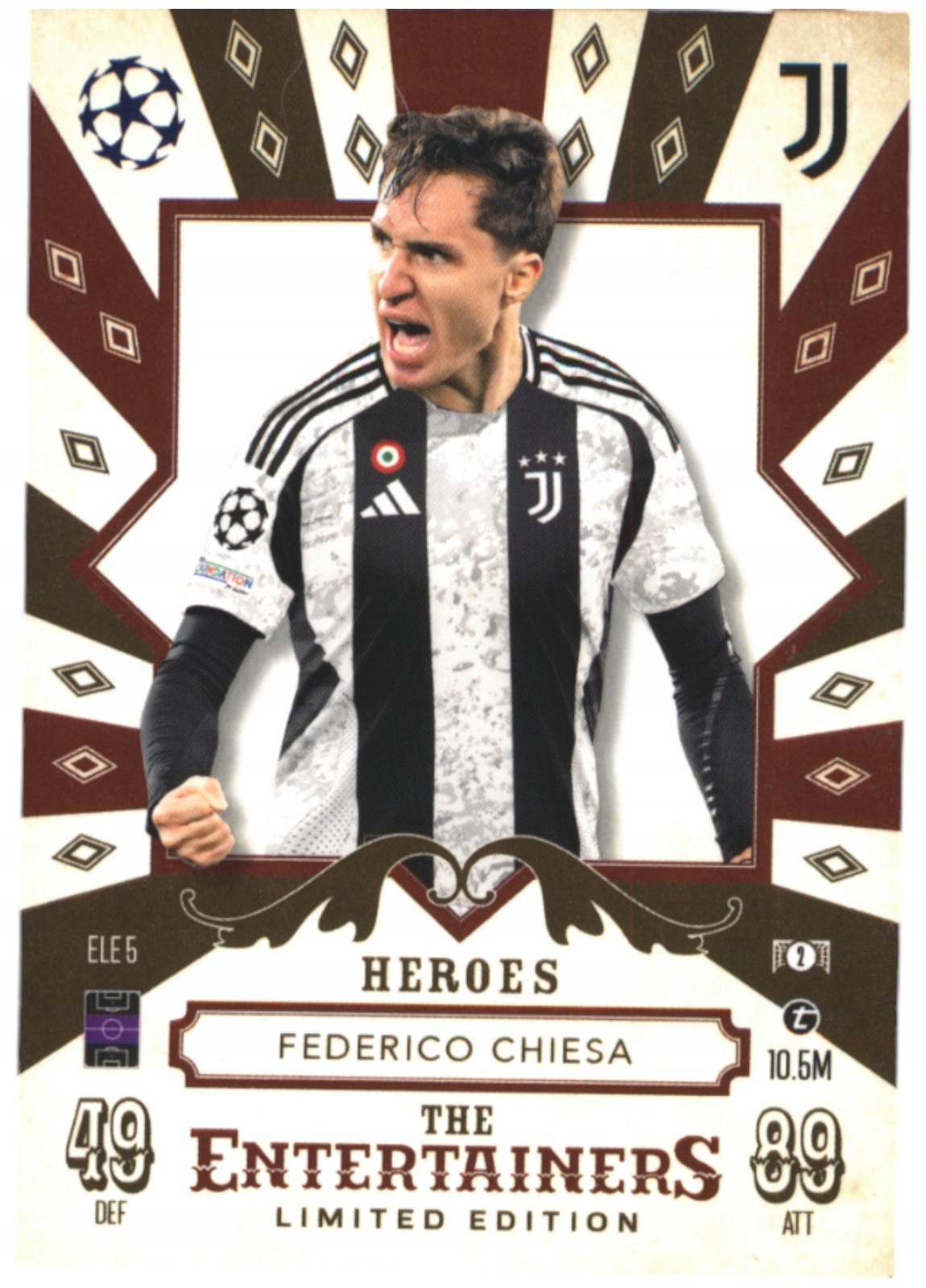Topps Match Attax 2024-2025 Entertainers Limited ELE5 Federico Chiesa