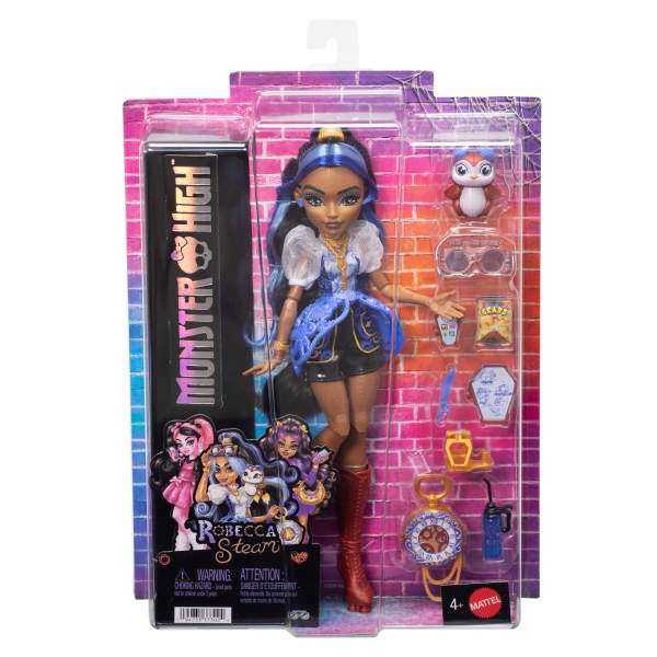 Lalka Monster High Robecca Steam z pingwinkiem Kapitan Penny JMB81
