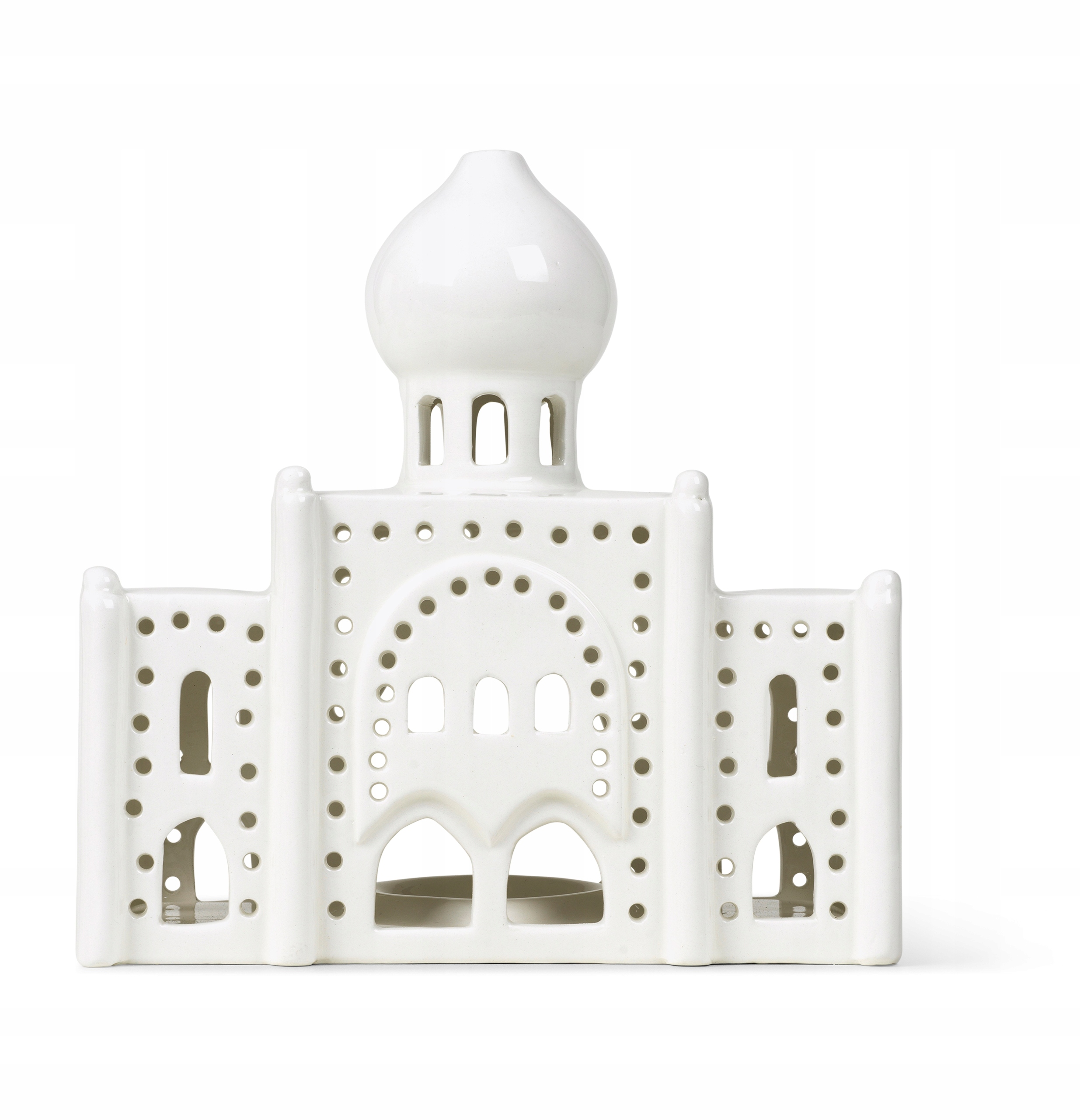 Kähler Urbania Svícen Tealight Domeček Bílý Tivoli Nimb