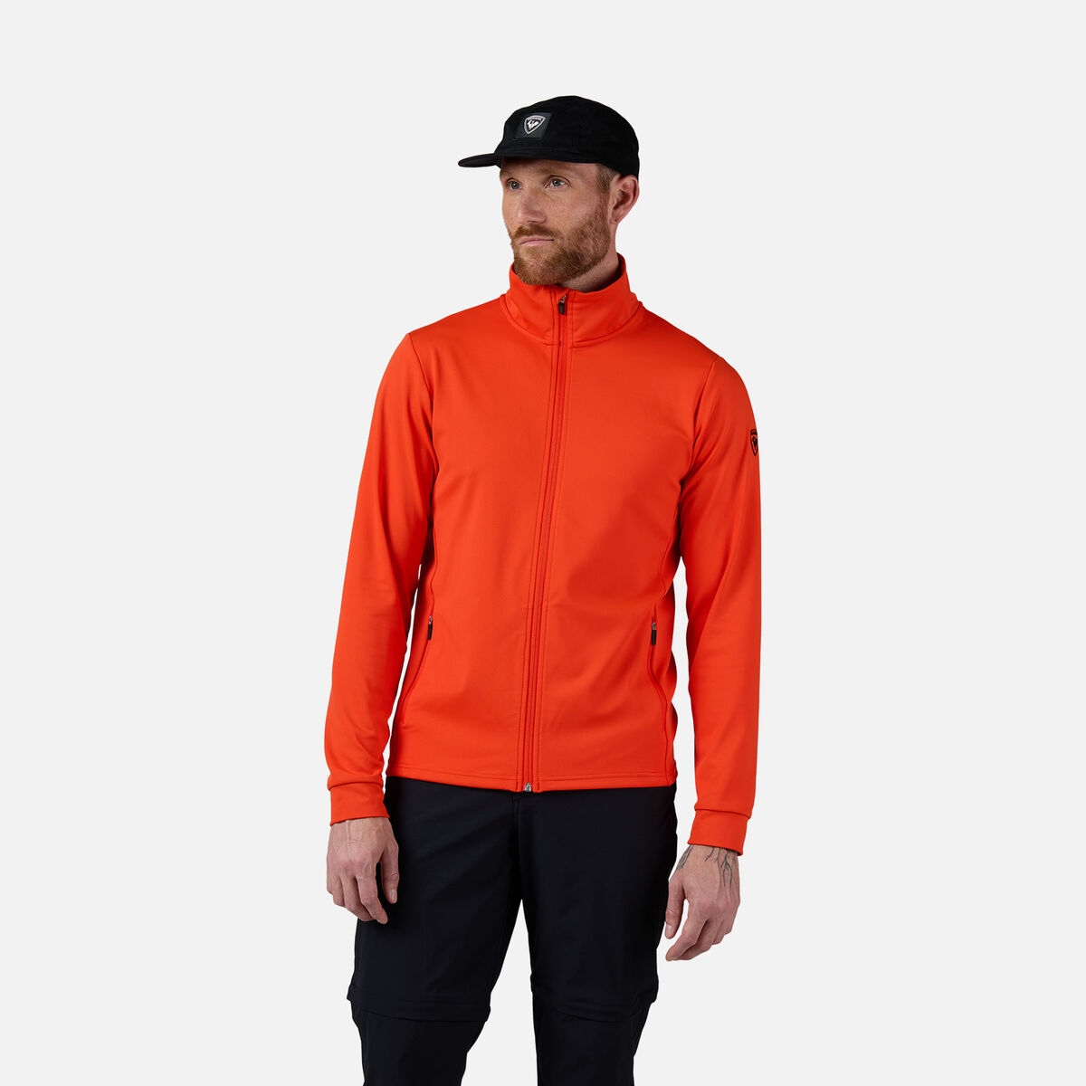 Rossignol Pánská Lyžařská Mikina/střední Vrstva MID Layer Stretch Jkt zlatá