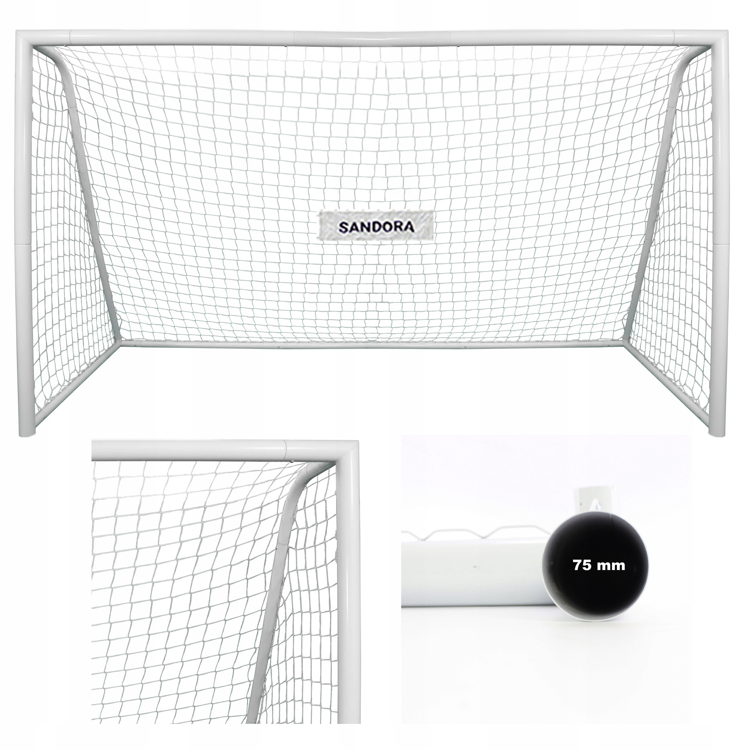

Bramka piłkarska 4uniq 3,6x2m rury 75mm siatka