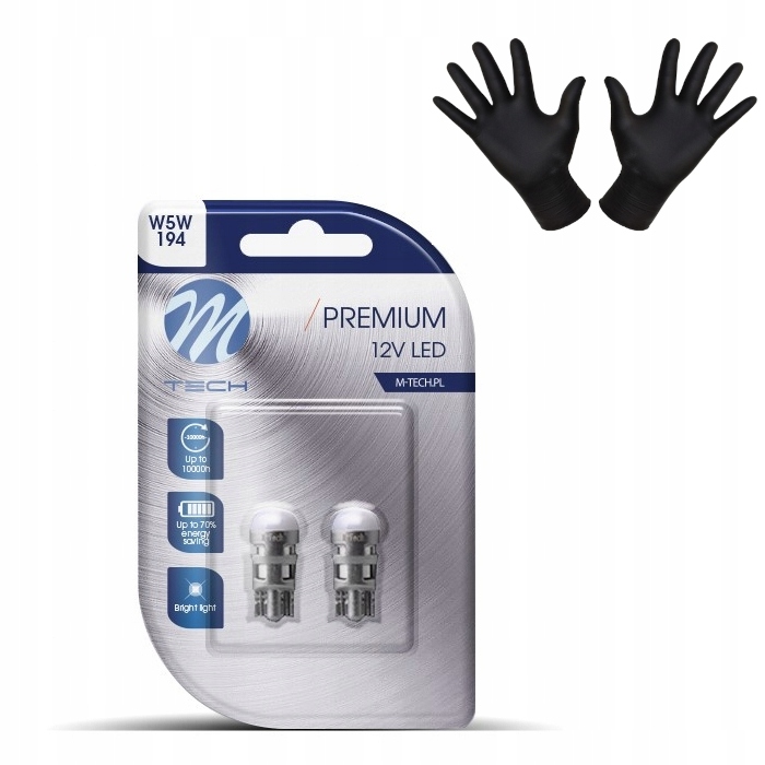

2x Żarówki Led W5W M-tech Dioda Osram Biała 6000K