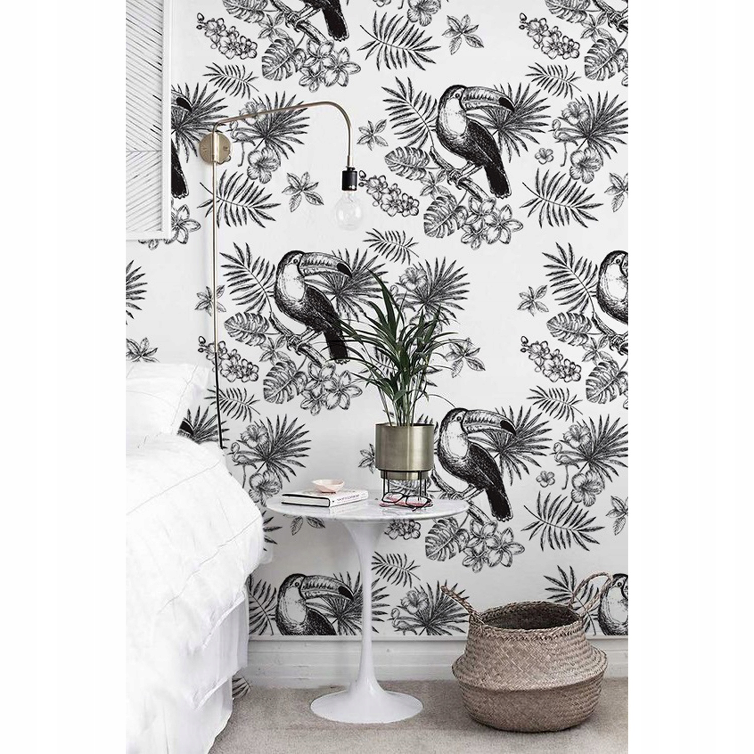 

Fototapeta Tropikalne czarno-białe tukany 250x250