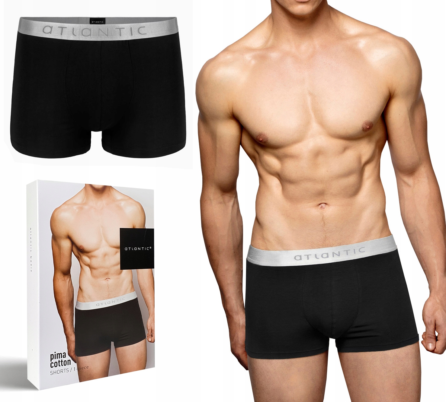 Atlantic BMH-012 pánské boxerky Šortky Modal XL