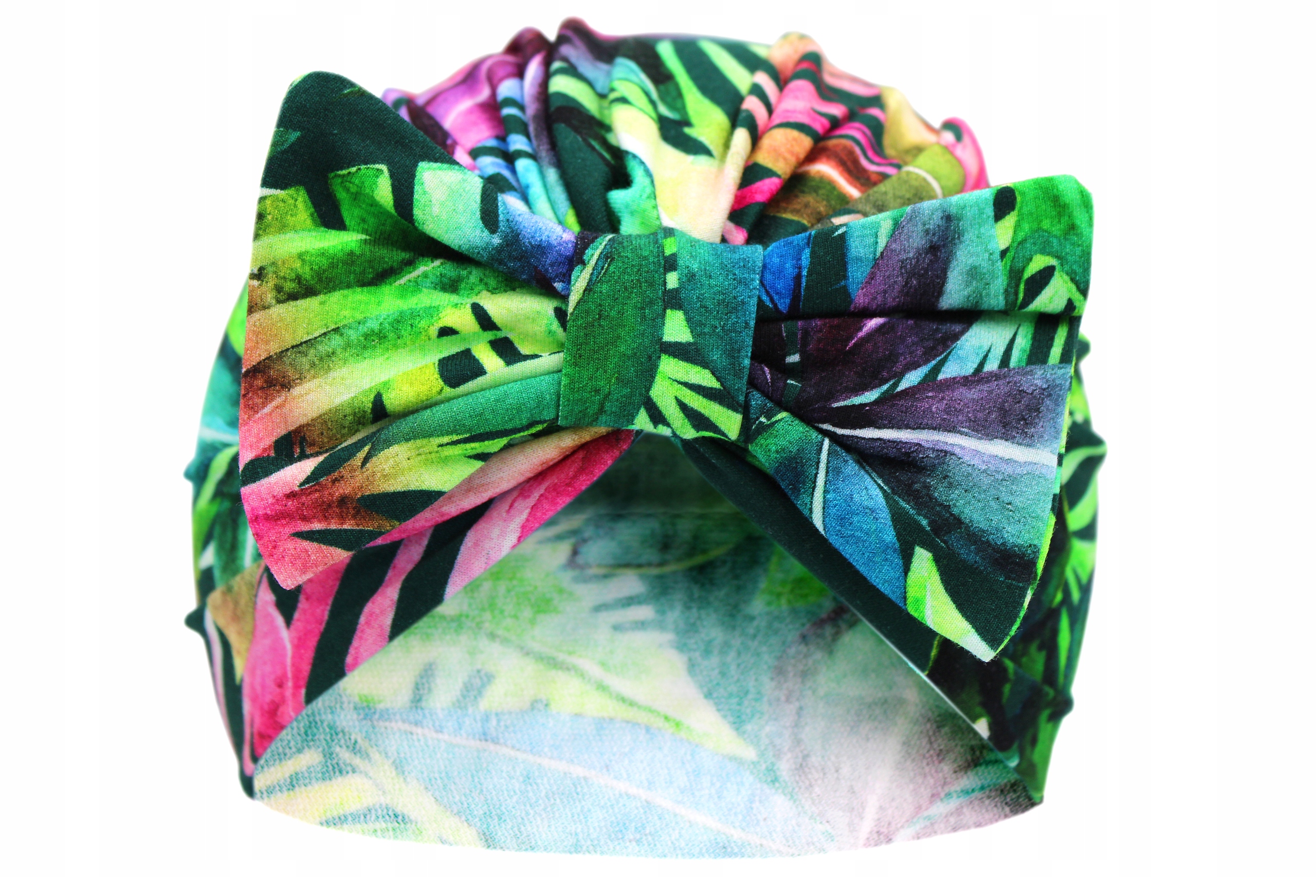 

Czapka Turban Dziecięca Wiosenna Kokarda bawełna