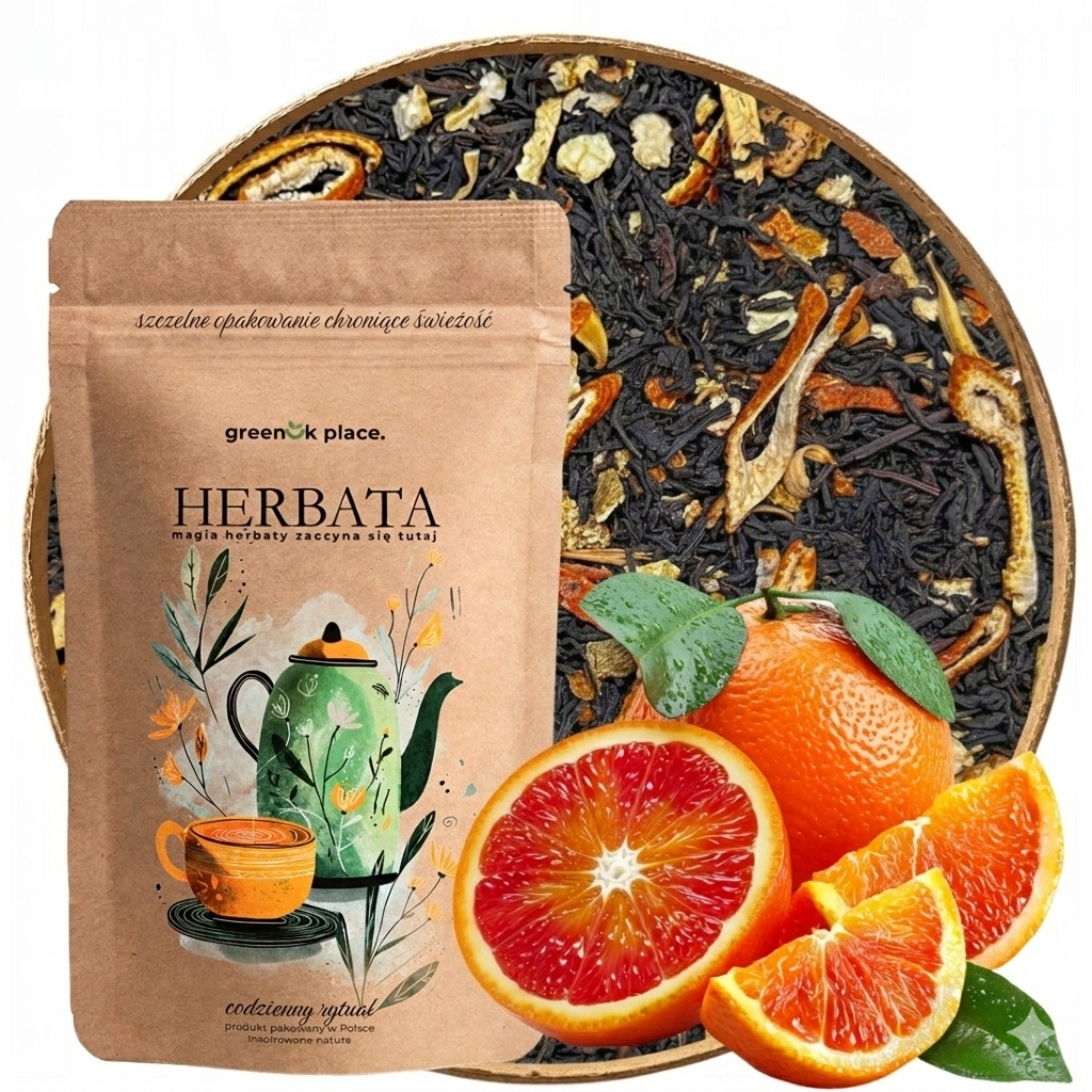 Čaj černý Aroma Z Barcelony 1000 g pomeranč s pomerančem Kvalita