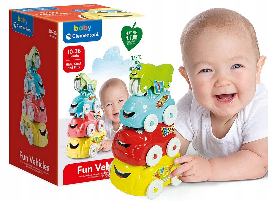 

Clementoni Kolorowa Wieża Piramidka Z Autek 17111