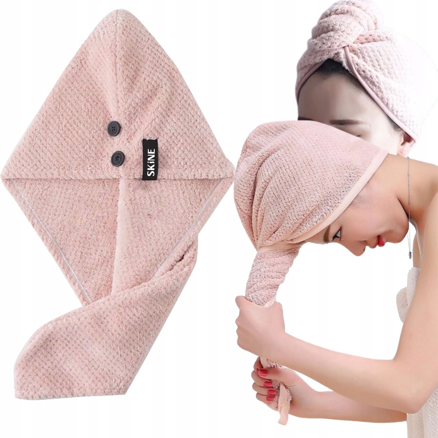 

Turban Do Suszenia Włosów Mikrofibra Ręcznik