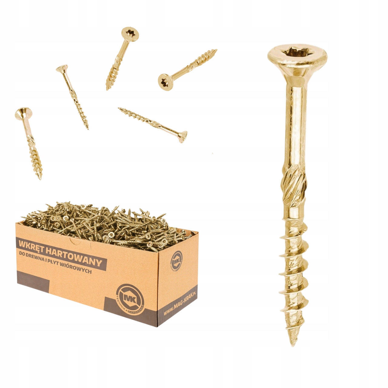 Tesařské Vruty Do Dřeva 6 x 100 Torx 500 ks