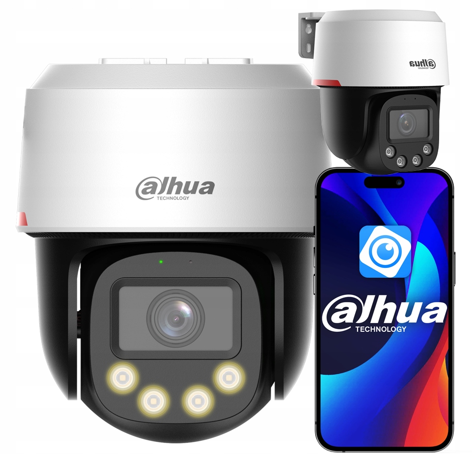 Otočná Ip kamera Dahua 4MPx WizColor Detekcia pohybu Ai Aktívna ochrana