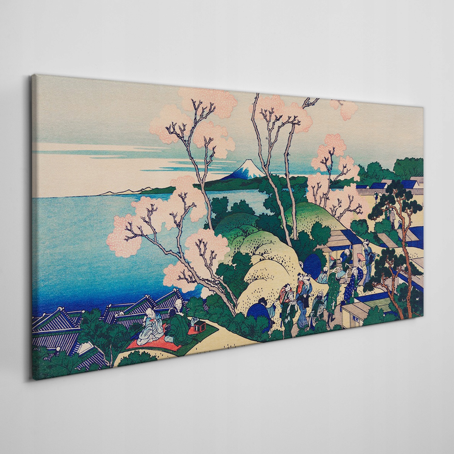 

Obraz na płótnie Miasto morze drzewa niebo 120x60