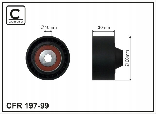 

197-99 Caffaro rolka kierunkowa prowadząca, pase