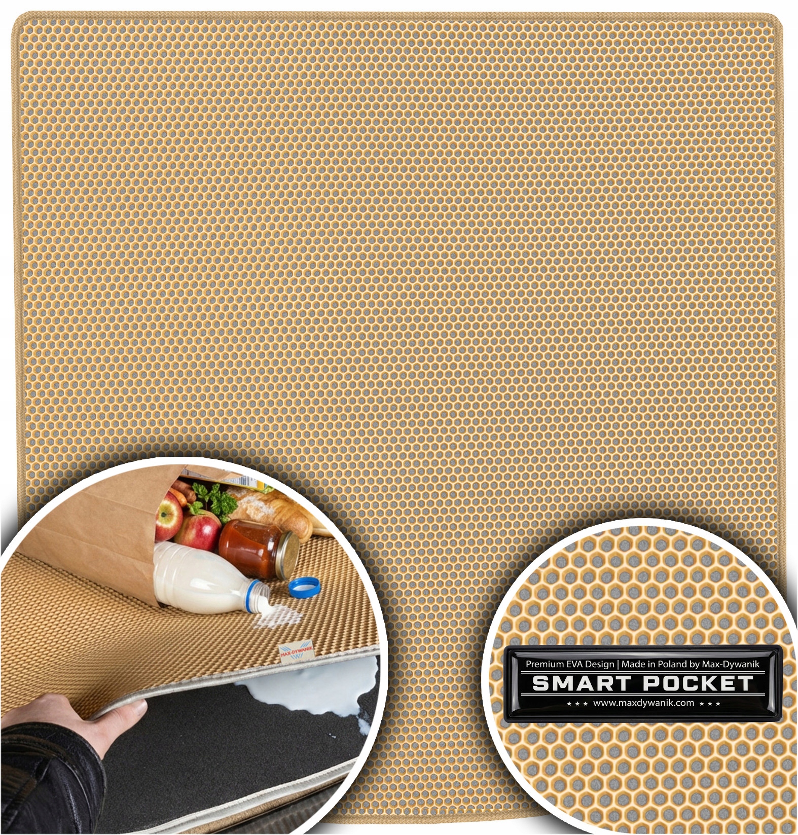 Vw Touran I Minivan 5os 2010-2015 Vložka do kufru Eva Smart Pocket Béžová