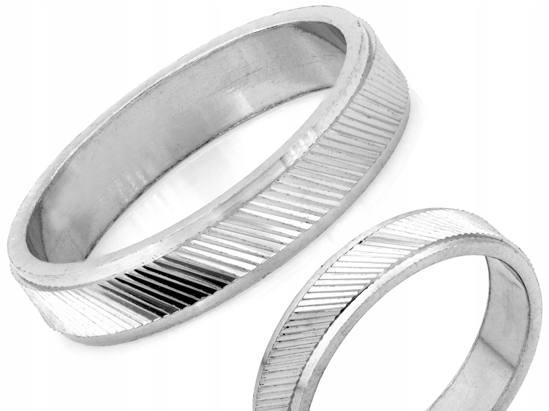 Jemný stříbrný prsten 925 s frézovanou lištou R10 2.54g model pro každodenní použití