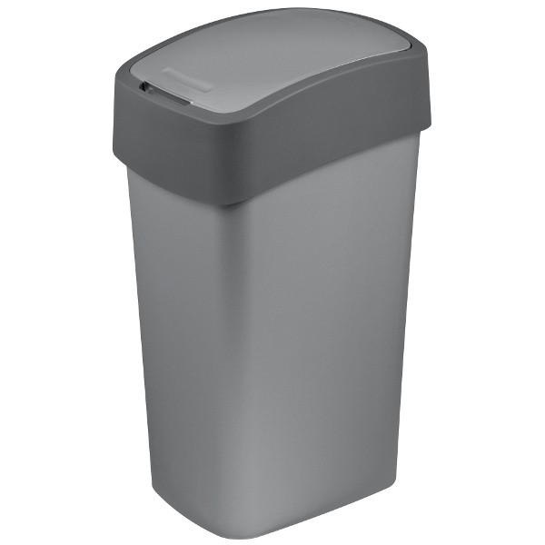 Levně Curver Odpadkový Koš Výklopný Pacific Flip 45l Šedý 186181...