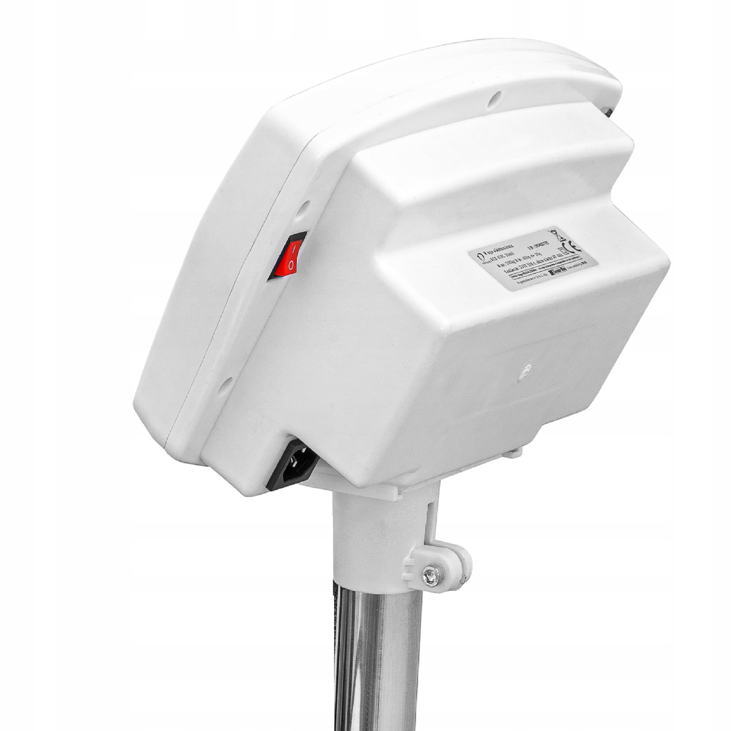 WAGA MAGAZYNOWA DO 100kg 30X40CM SKLEPOWA PLATFORMOWA ELEKTRONICZNA Zasilanie sieciowe + akumulator