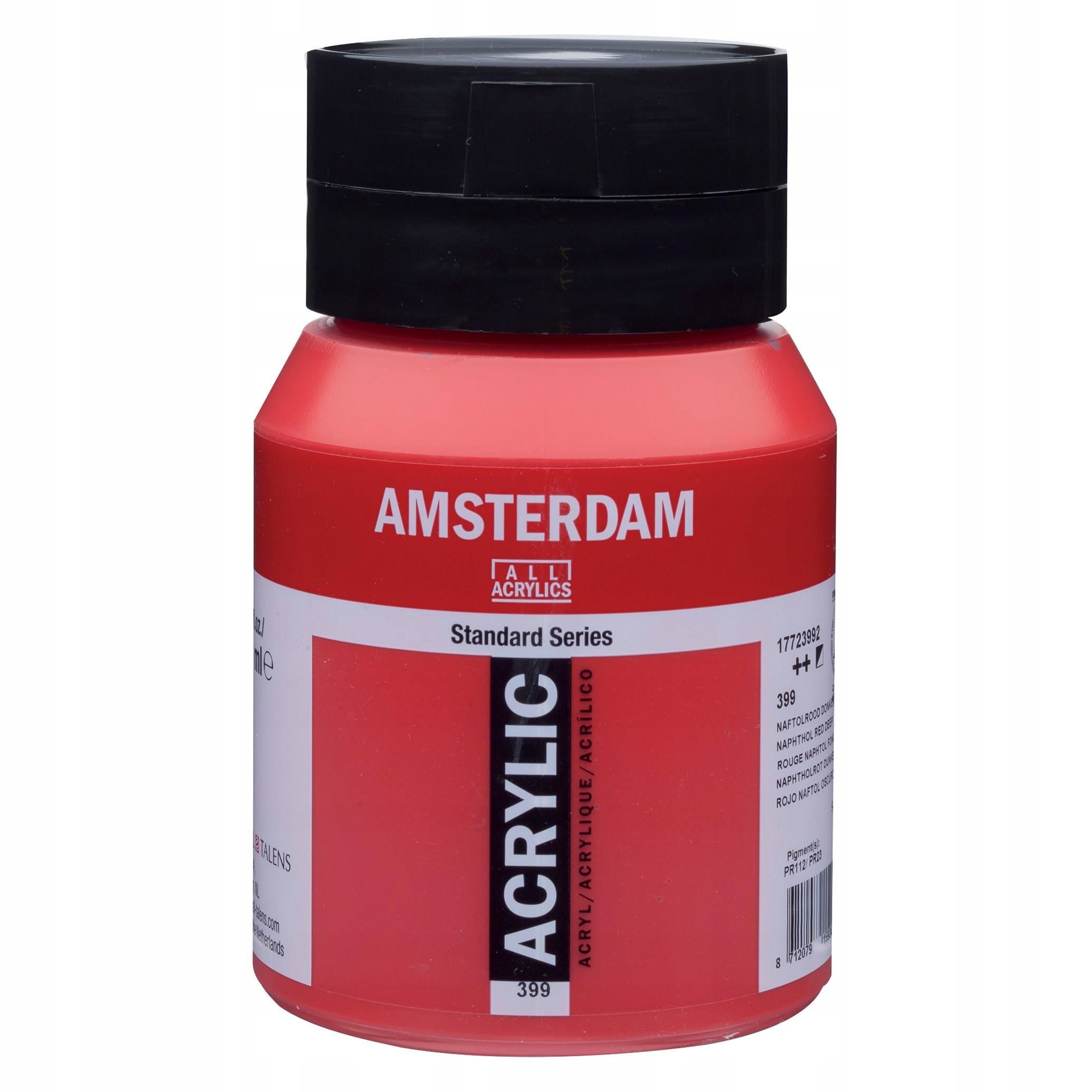 Barva akrylová Amsterdam Naphthol Red Deep 500 ml
