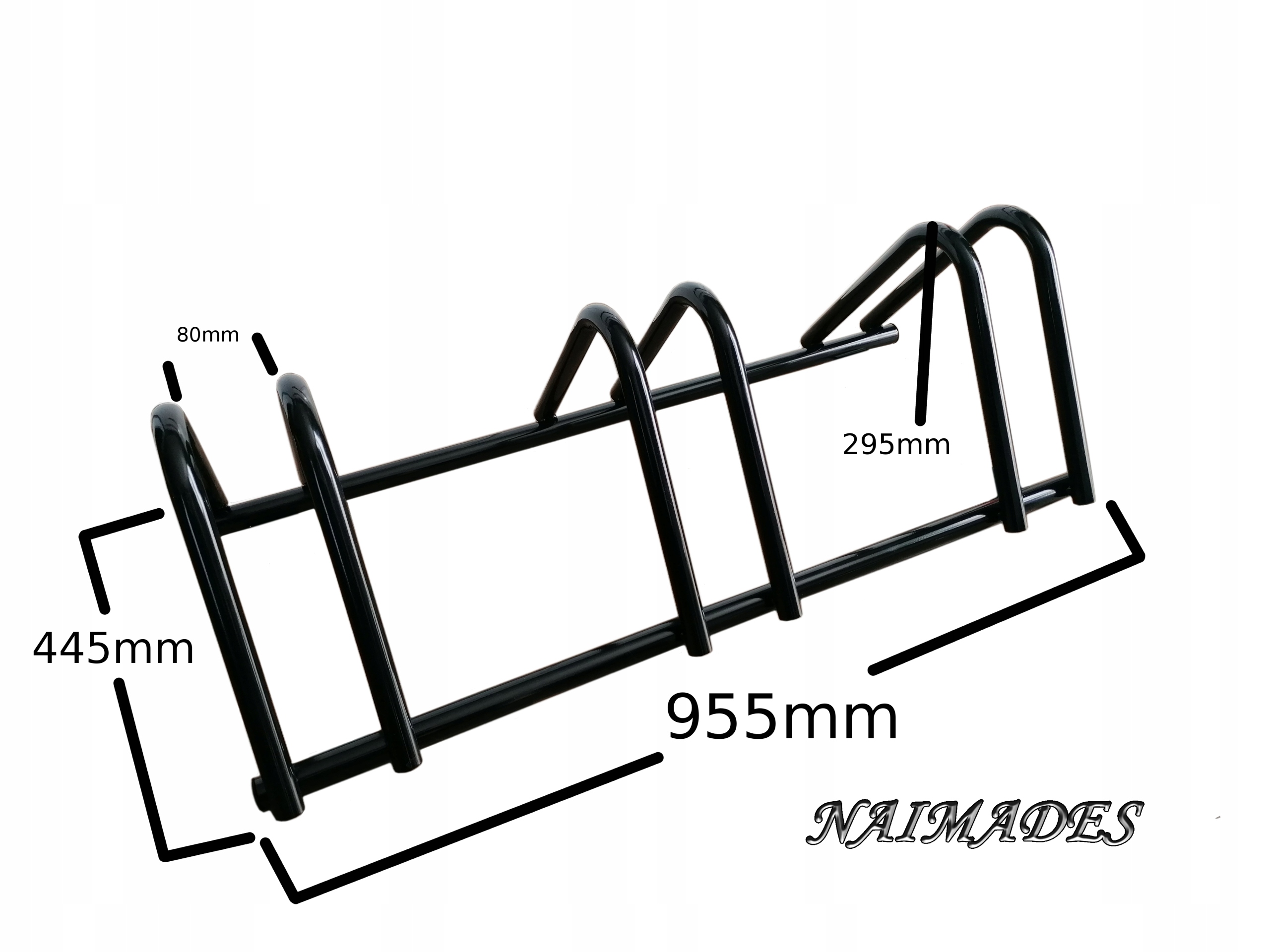 STOJAK NA ROWERY 3 STANOWISKA METAL CZARNY NAIMADES Model 3 Rowery