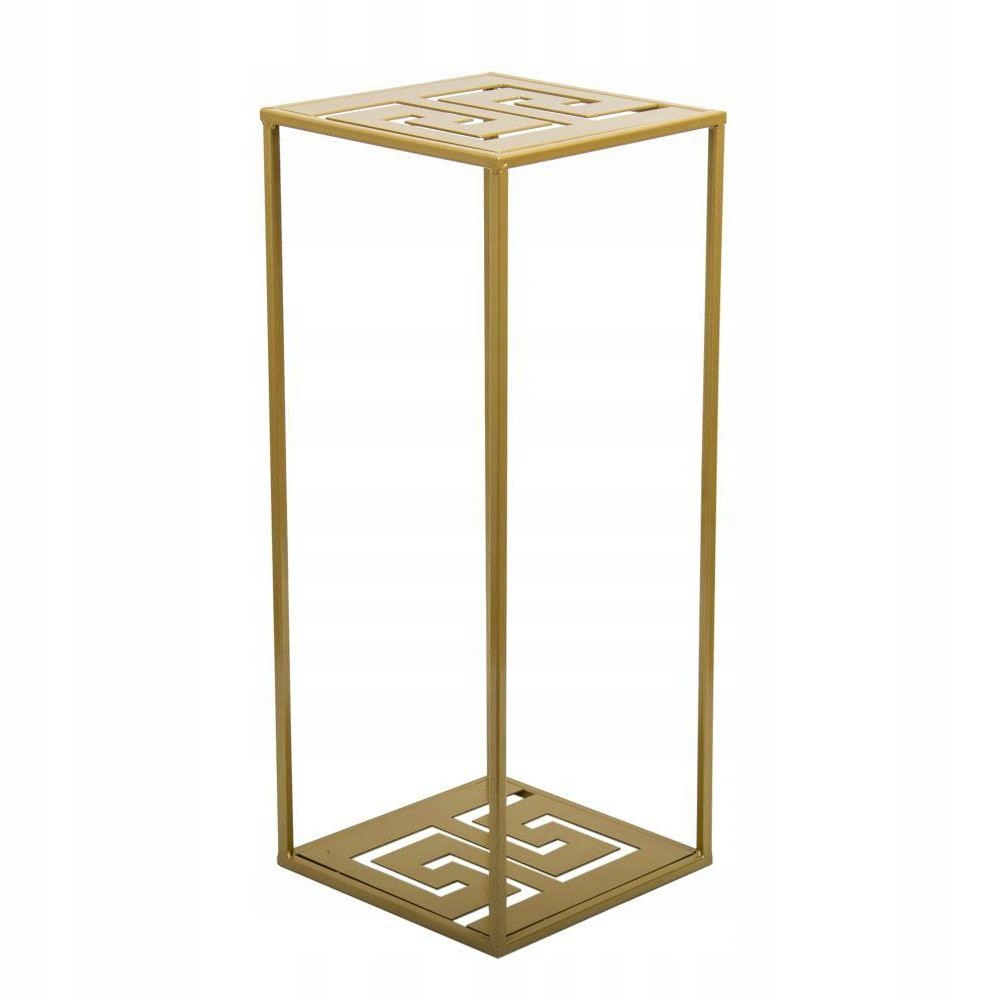 

Modny stojak na kwiaty nowoczesny 60 cm złoty loft
