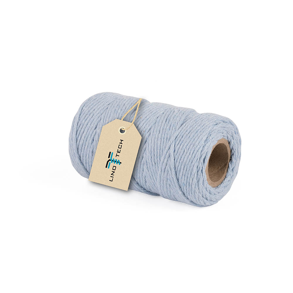Sznurek bawełniany do makramy celeste blue 2mm 60m