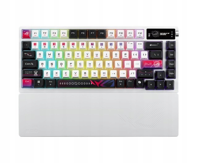 Asus Klávesnice Rog Azoth X M704 BT/RF/USB-C/Aura/Černobílá