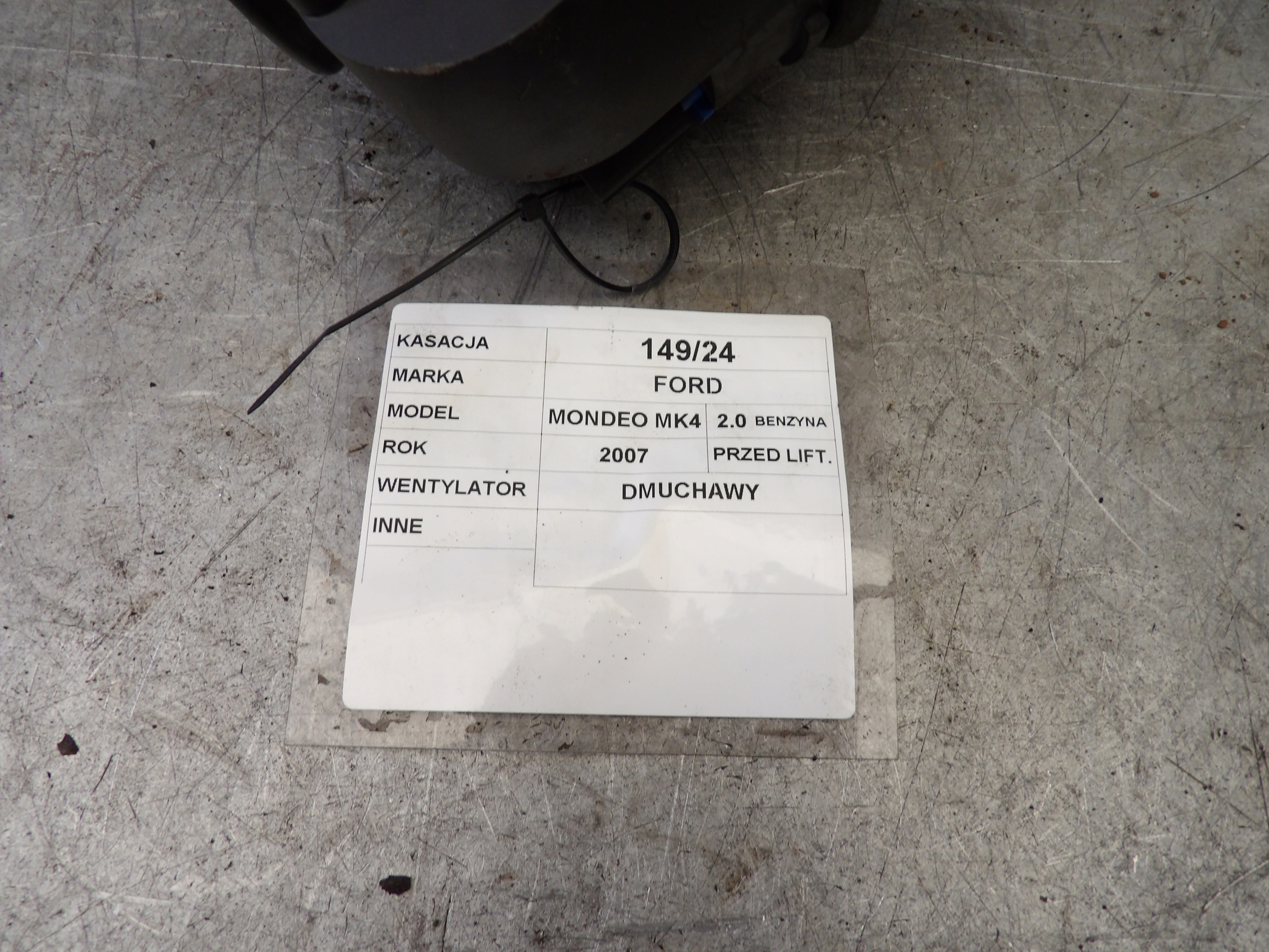 Ford Mondeo MK4 ventilátor topení 7G9T-18456-CA