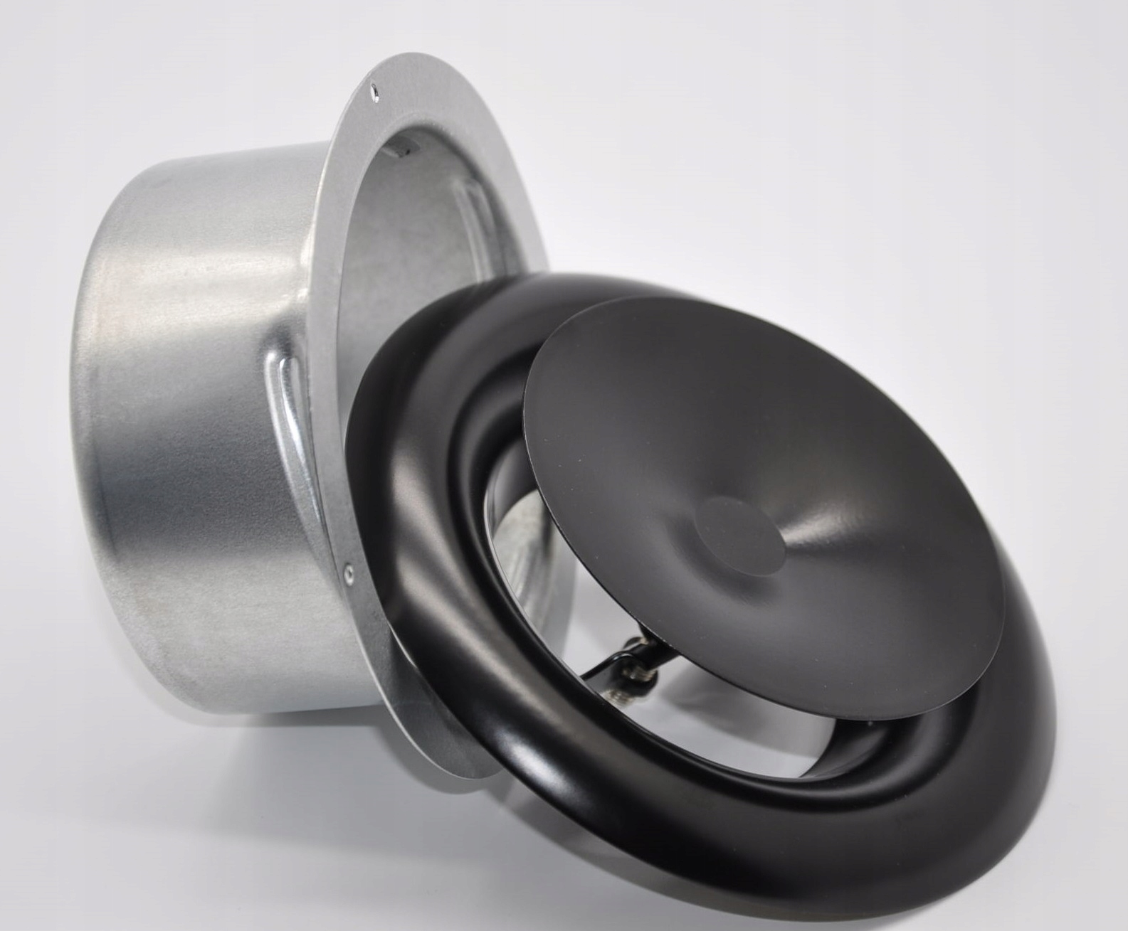 Czarny nawiewnik okrągły anemostat fi150mm Marka inna