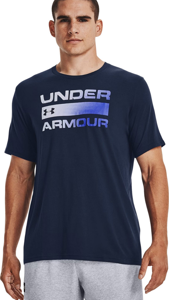 Koszulka Męska Under Armour Team Issue Wordmarsk Ss Granatowa 13295 r S