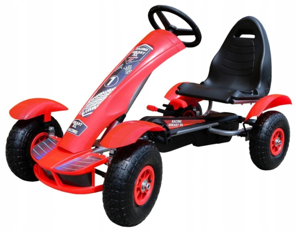 Gokart F618 NA PEDAŁY pompowane koła HAMULEC Marka Super Toys