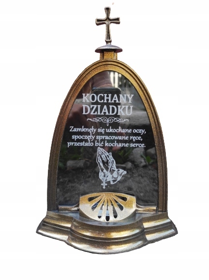 

Znicz Led Kochany Dziadku Grawer Duży Złota