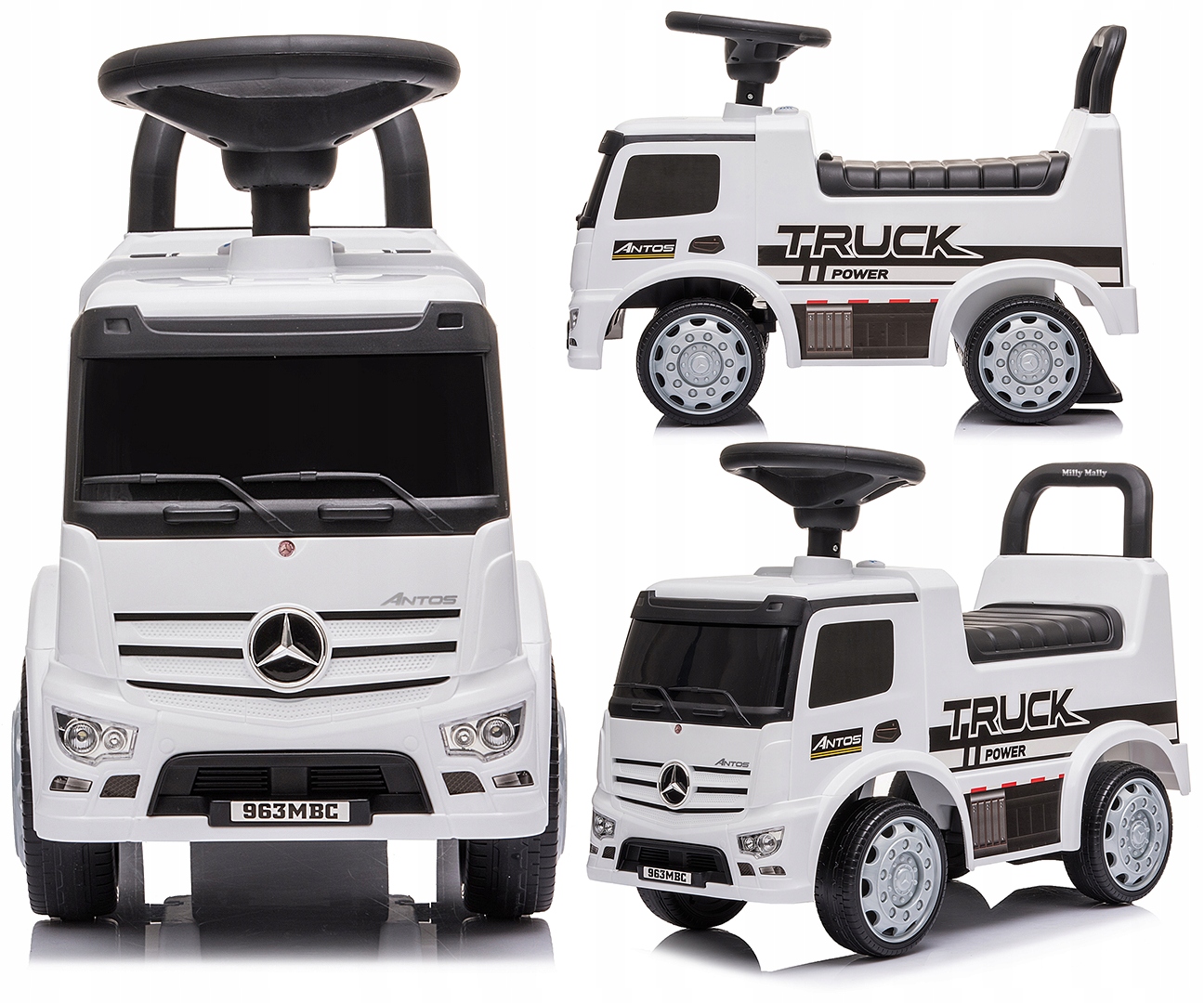 Milly Mally tir ciężarówka Mercedes Antos duży