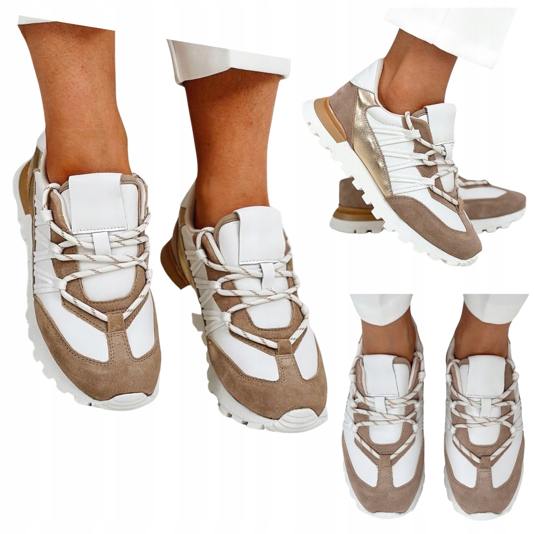 Sportovní kožené dámské boty Artiker 56C1738 Tenisky Módní polobotky 36