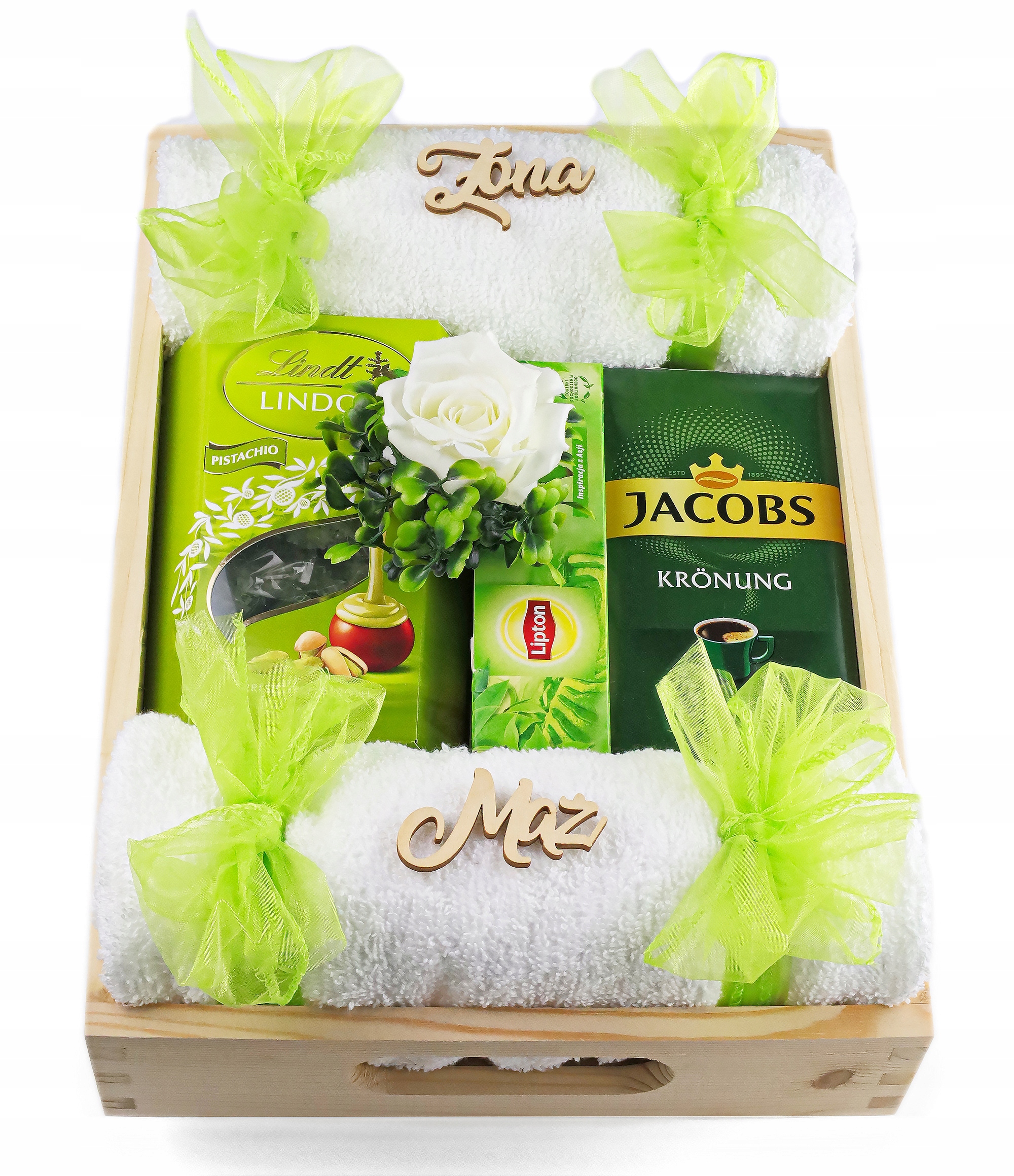 Sada dárkových košů Sladkosti Káva Čaj Podnos