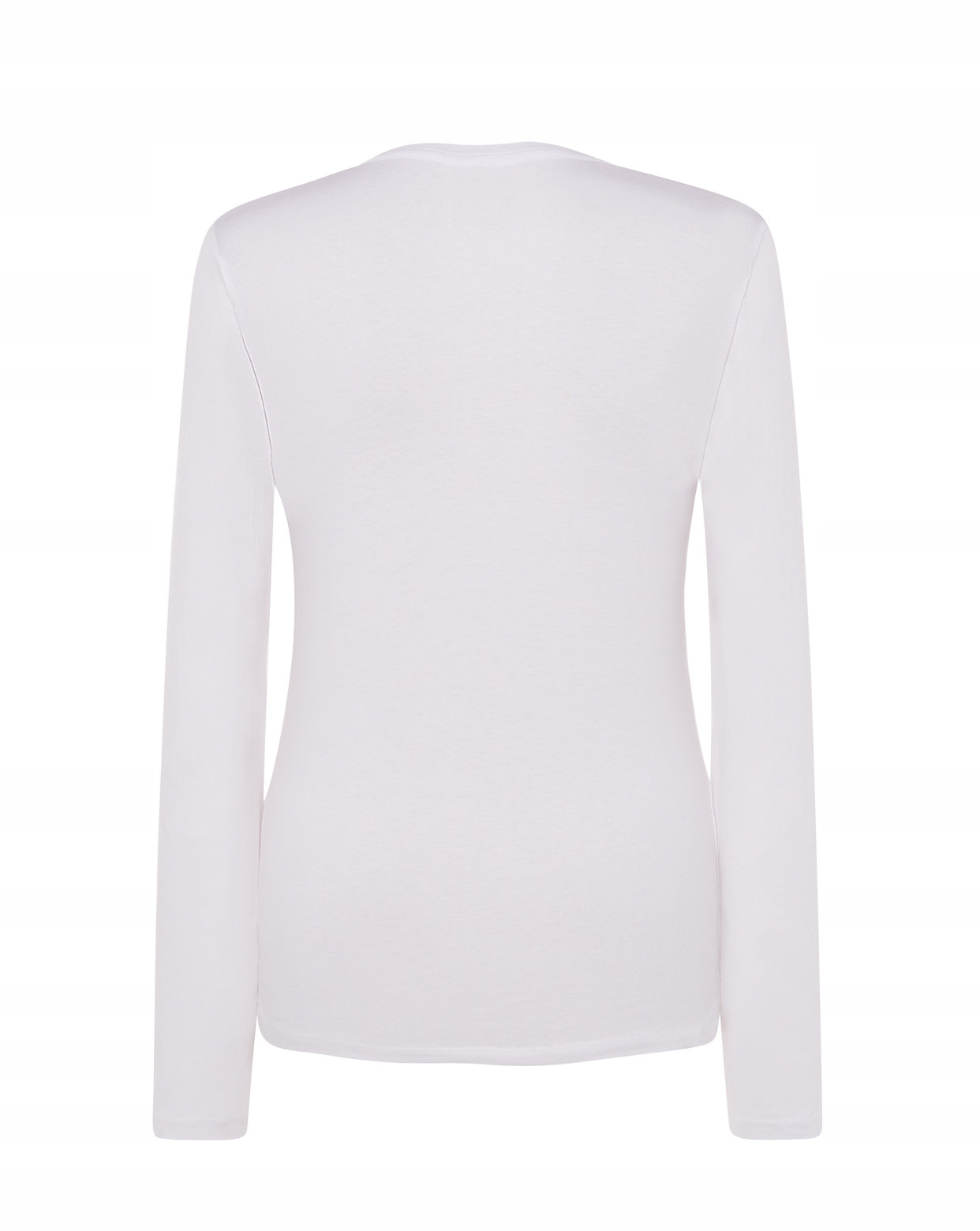 BLUZKA damska z długim rękawem JHK biała XL Wzór dominujący bez wzoru