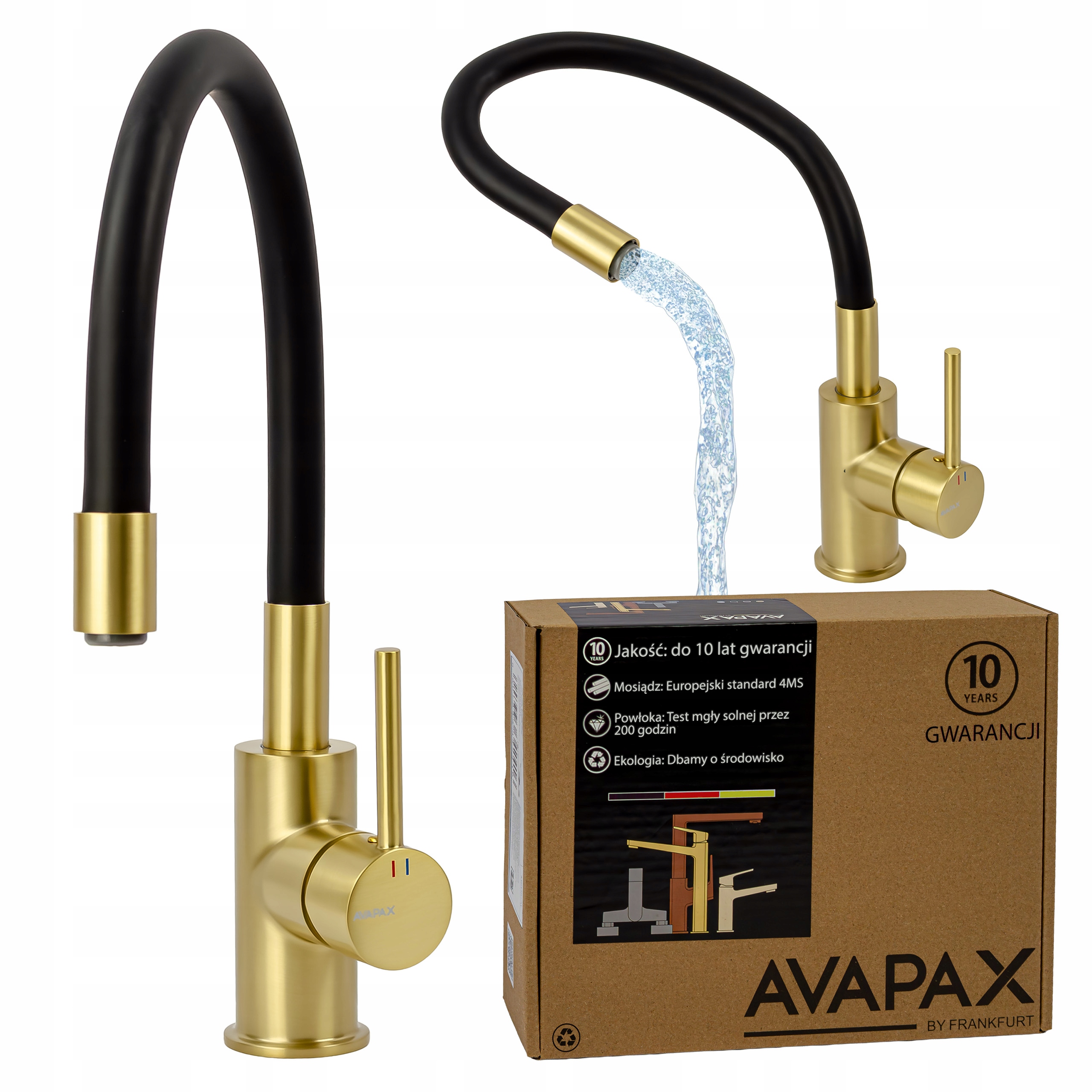 Kuchyňská dřezová baterie Kuchyňský kohout Ohebná otočná výtoková tyč 360