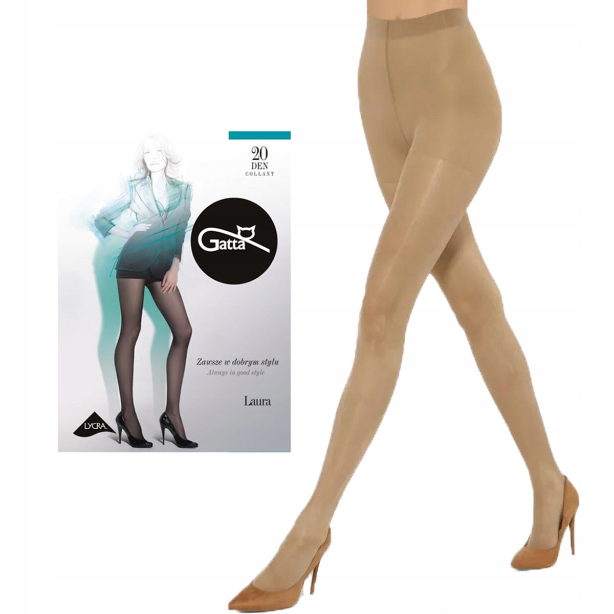 

Rajstopy Gatta Laura 20 den lycra 6-XXL visone