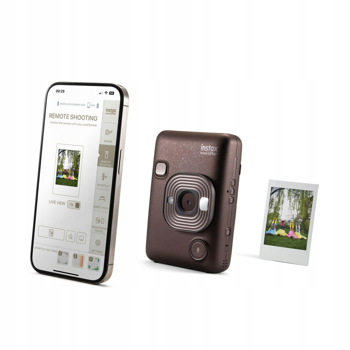 INSTAX Aparat Natychmiastowy Mini LiPlay 2 Deep Bronze Bluetooth — miniatura 3